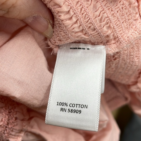 Chelsea & Violet Pink smocked cotton adjustable strap ties XL dress - Picture 9 of 9